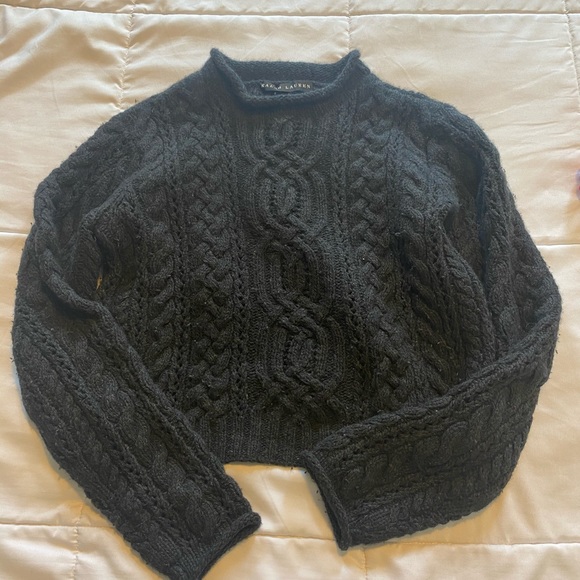 Ralph Lauren Black Label Sweaters - Ralph Lauren Black Label Cropped Cashmere Sweater